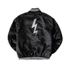 Retro Lightweight Varsity Jacket (Black)